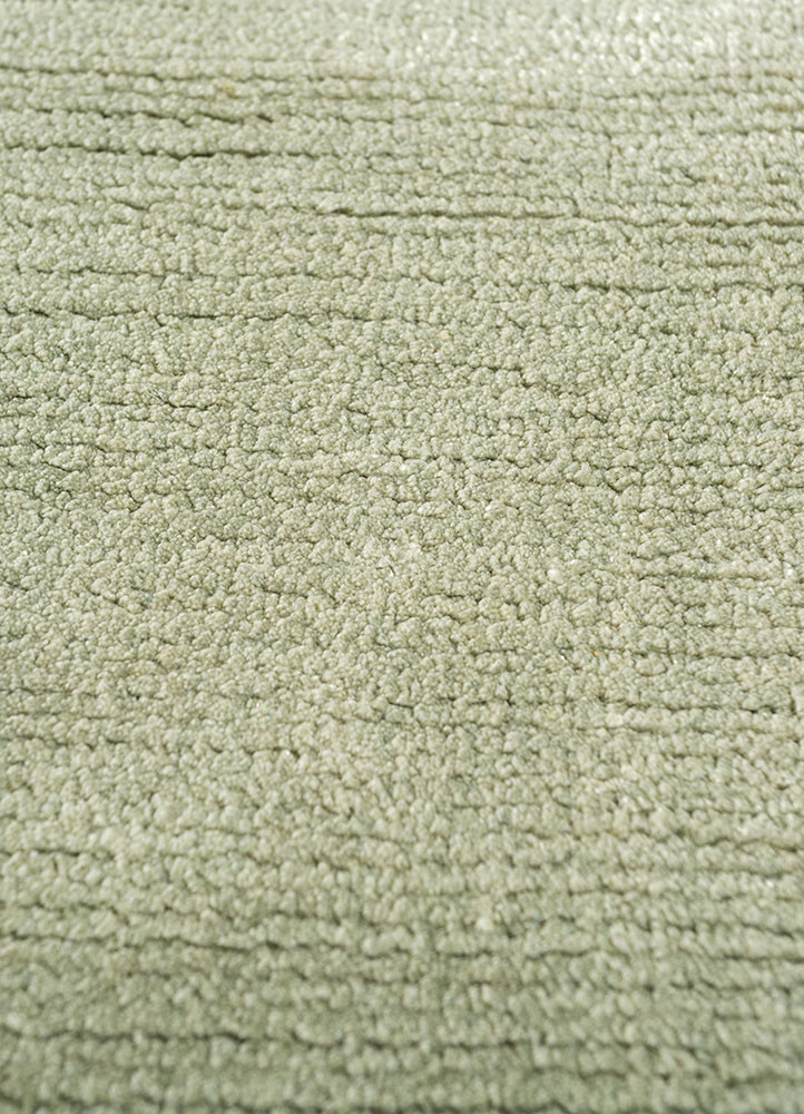 basis green bamboo silk hand loom Rug - CloseUp basis green bamboo silk hand loom Rug - CloseUp