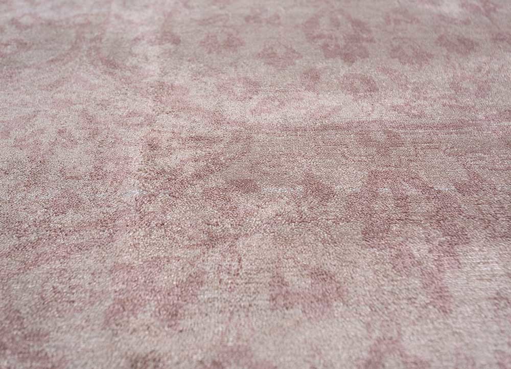 konstrukt beige and brown jasmine hand loom Rug - CloseUp