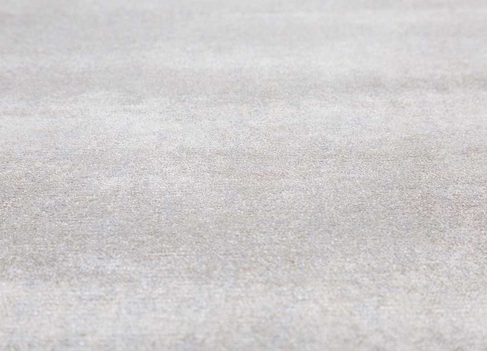 konstrukt beige and brown wool hand loom Rug - CloseUp