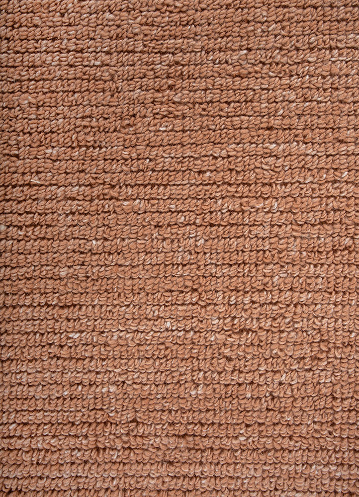 basis red and orange polyester hand loom Rug - CloseUp