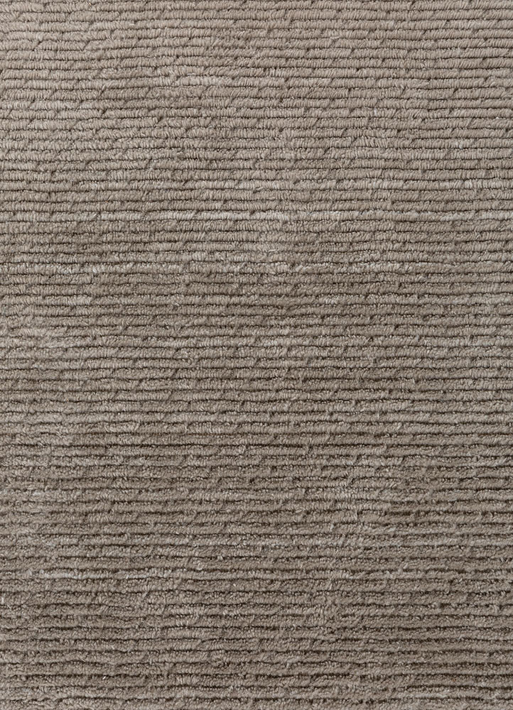 basis beige and brown polyester hand loom Rug - CloseUp