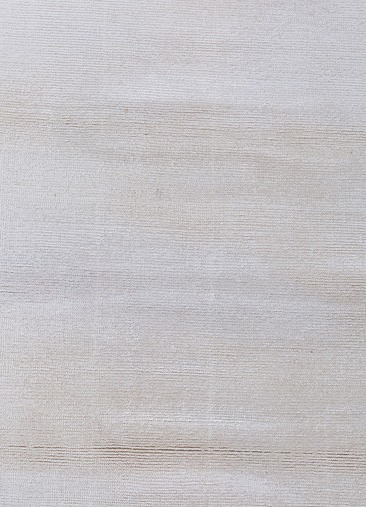 aprezo ivory viscose hand loom Rug - CloseUp aprezo ivory viscose hand loom Rug - CloseUp