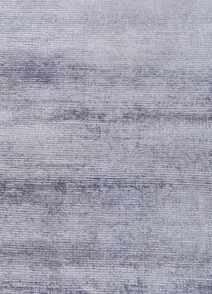 aprezo grey and black viscose hand loom Rug - CloseUp aprezo grey and black viscose hand loom Rug - CloseUp