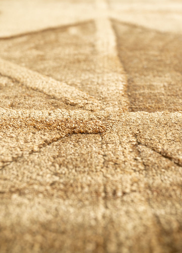basis gold viscose hand loom Rug - CloseUp basis gold viscose hand loom Rug - CloseUp