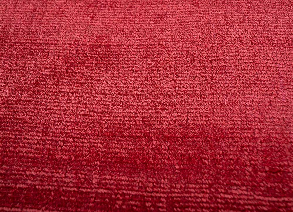 basis pink and purple viscose hand loom Rug - CloseUp