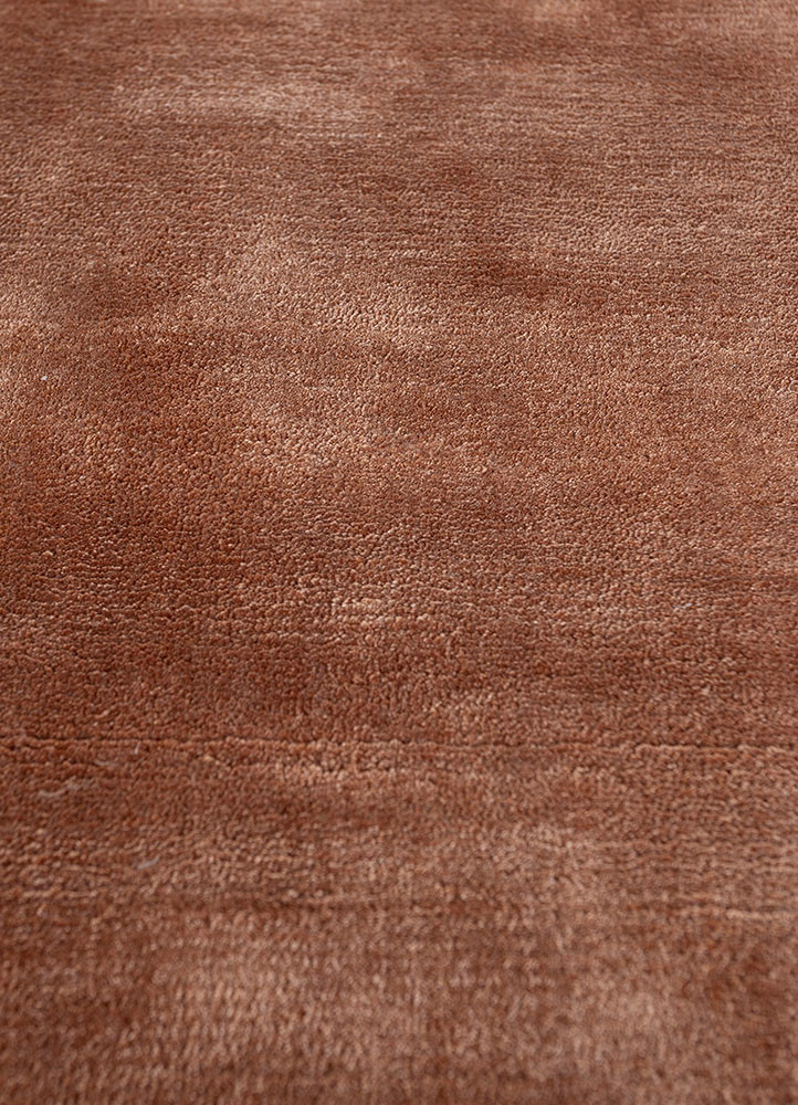 basis red and orange viscose hand loom Rug - CloseUp basis red and orange viscose hand loom Rug - CloseUp