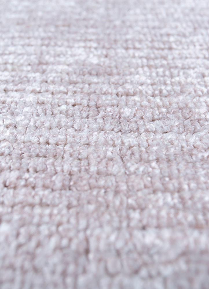 konstrukt pink and purple wool and bamboo silk hand loom Rug - CloseUp