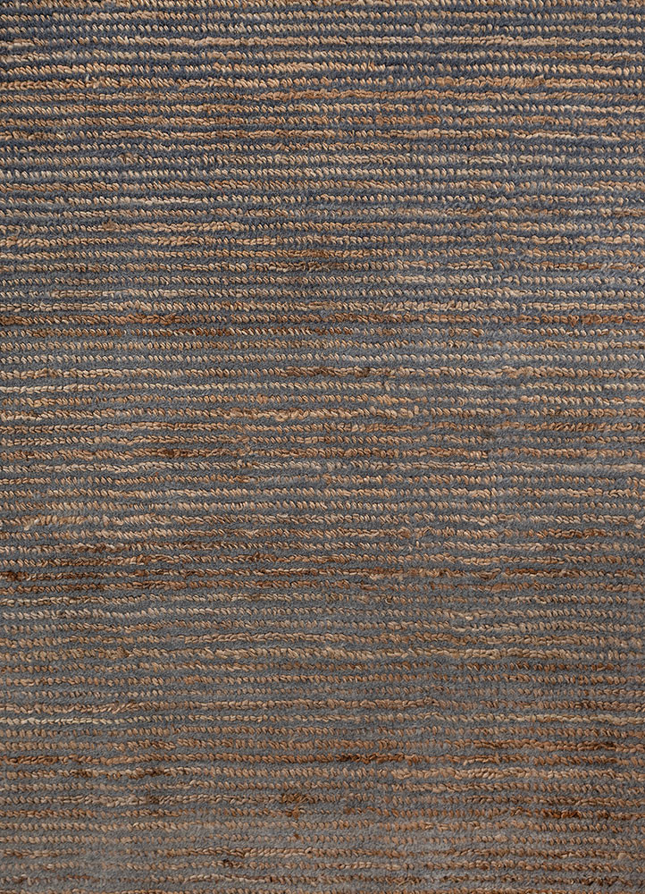 jean beige and brown wool hand loom Rug - CloseUp jean beige and brown wool hand loom Rug - CloseUp