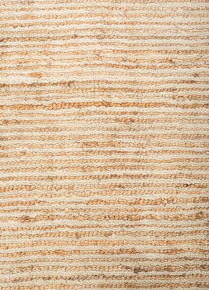 saga ivory wool hand loom Rug - CloseUp saga ivory wool hand loom Rug - CloseUp