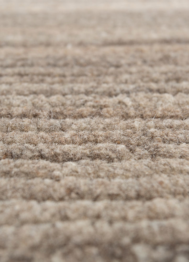 tesoro beige and brown wool hand loom Rug - CloseUp tesoro beige and brown wool hand loom Rug - CloseUp