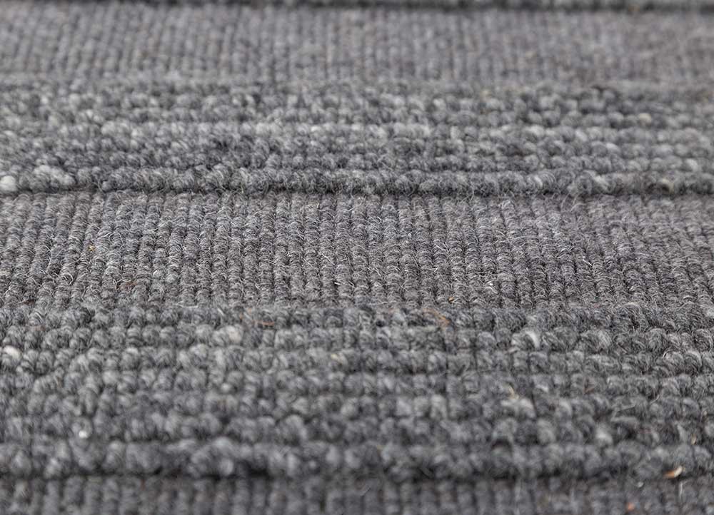 basis blue wool hand loom Rug - CloseUp basis blue wool hand loom Rug - CloseUp