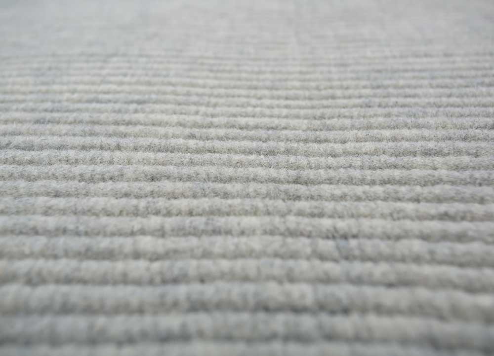 jean blue wool hand loom Rug - CloseUp jean blue wool hand loom Rug - CloseUp
