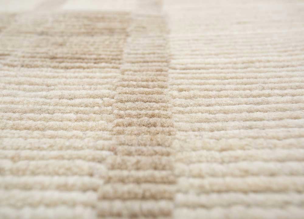 saga ivory wool hand loom Rug - CloseUp saga ivory wool hand loom Rug - CloseUp