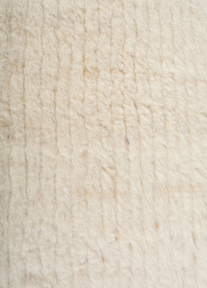contour ivory wool hand loom Rug - CloseUp contour ivory wool hand loom Rug - CloseUp