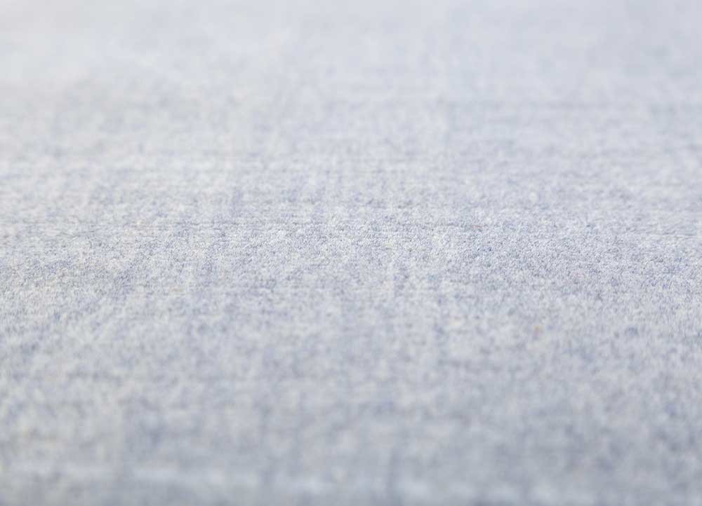 jean grey and black wool hand loom Rug - CloseUp