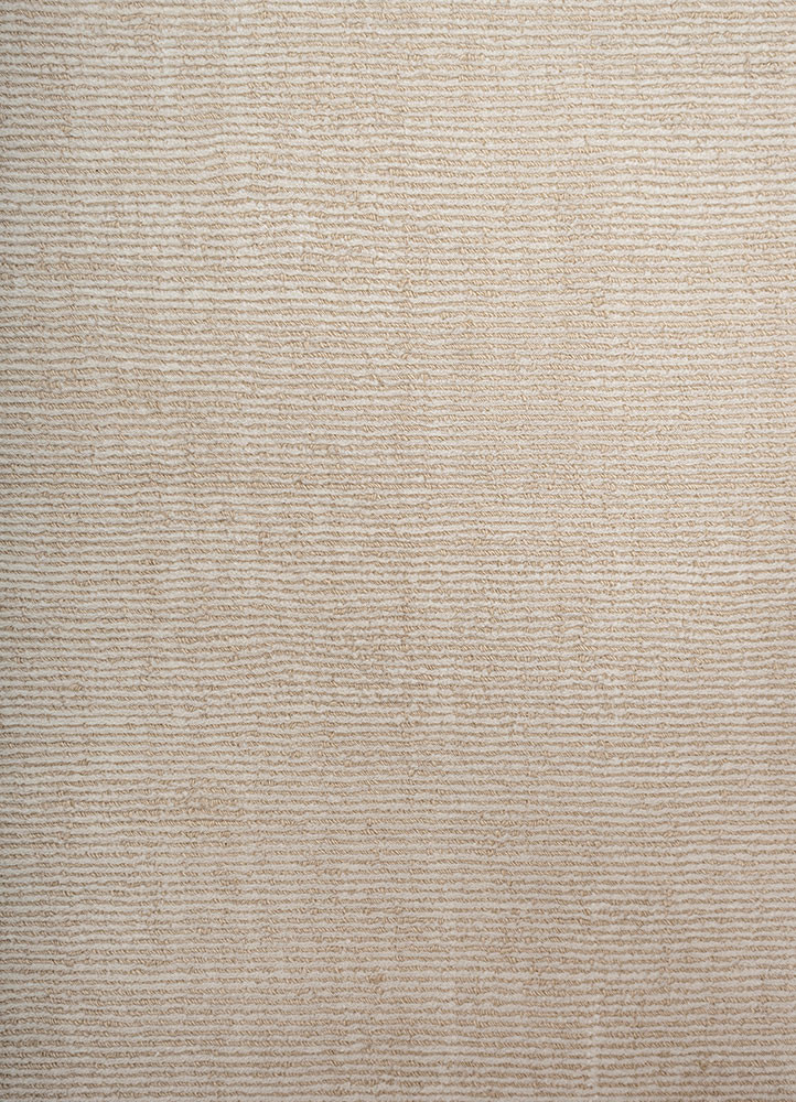 saga gold wool hand loom Rug - CloseUp