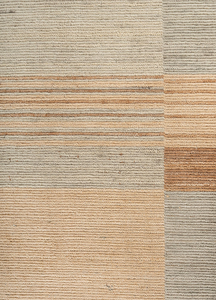 contour green wool hand loom Rug - CloseUp contour green wool hand loom Rug - CloseUp