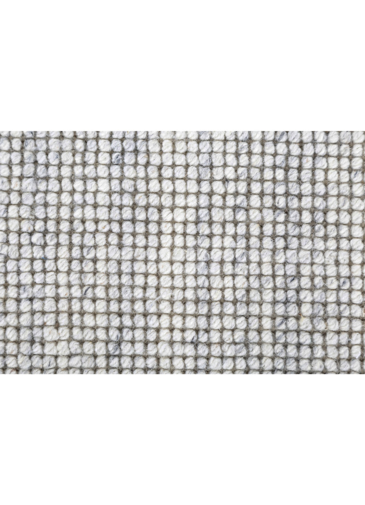 contour ivory wool hand loom Rug - CloseUp