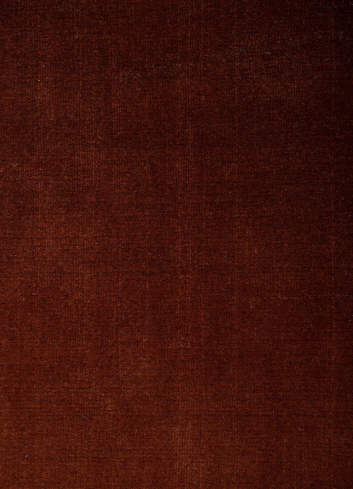 jean red and orange wool hand loom Rug - CloseUp