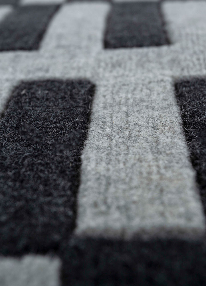 jean ivory wool hand loom Rug - CloseUp jean ivory wool hand loom Rug - CloseUp