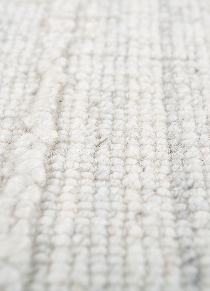 saga blue wool hand loom Rug - CloseUp