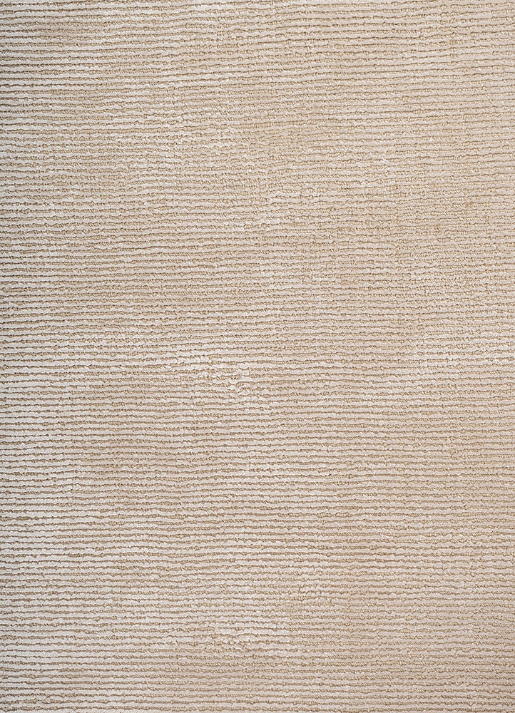 contour ivory wool hand loom Rug - CloseUp
