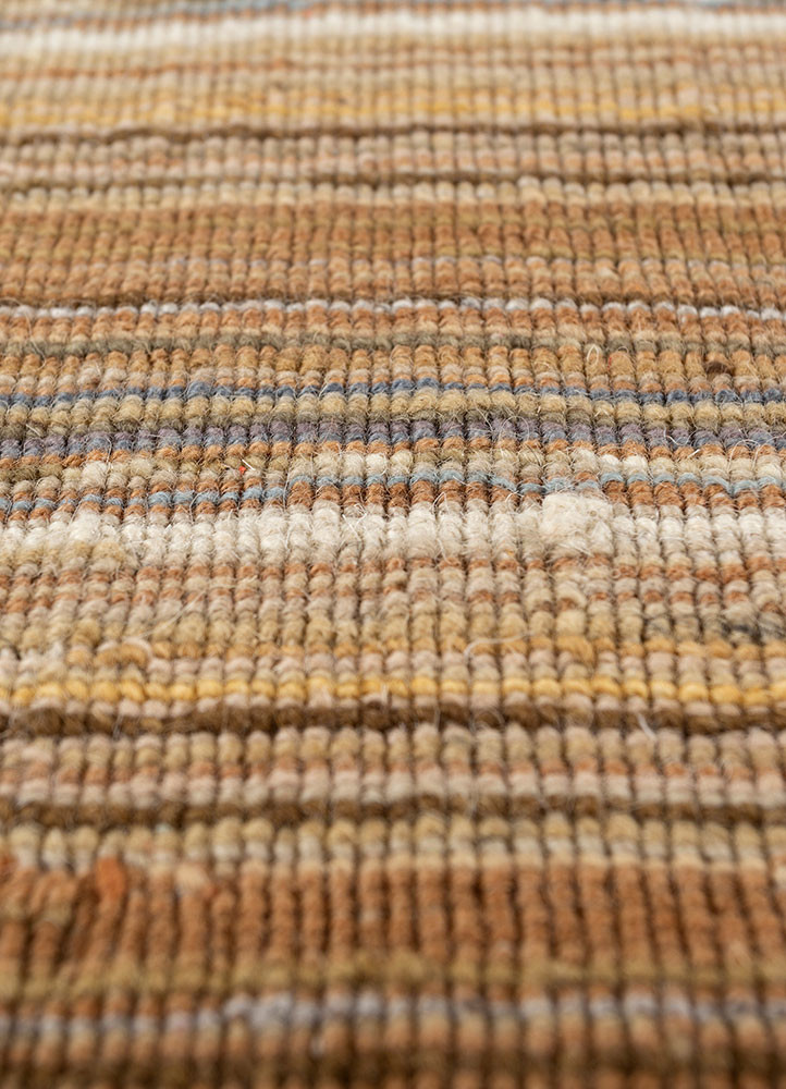 saga red and orange wool and viscose hand loom Rug - CloseUp saga red and orange wool and viscose hand loom Rug - CloseUp