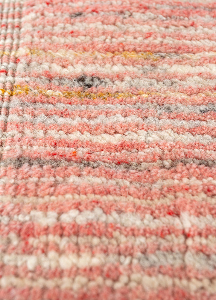 tesoro beige and brown wool and viscose hand loom Rug - CloseUp tesoro beige and brown wool and viscose hand loom Rug - CloseUp