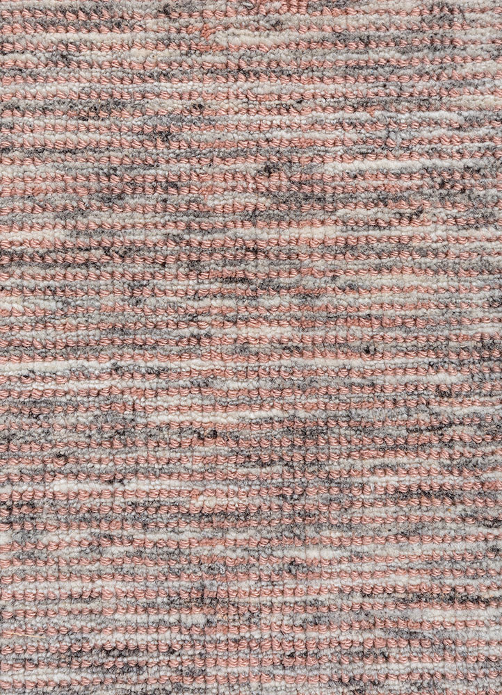 saga red and orange wool and viscose hand loom Rug - CloseUp saga red and orange wool and viscose hand loom Rug - CloseUp