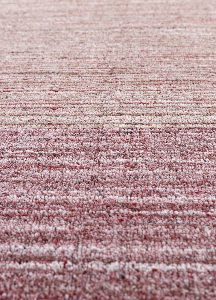 saga red and orange wool and viscose hand loom Rug - CloseUp saga red and orange wool and viscose hand loom Rug - CloseUp