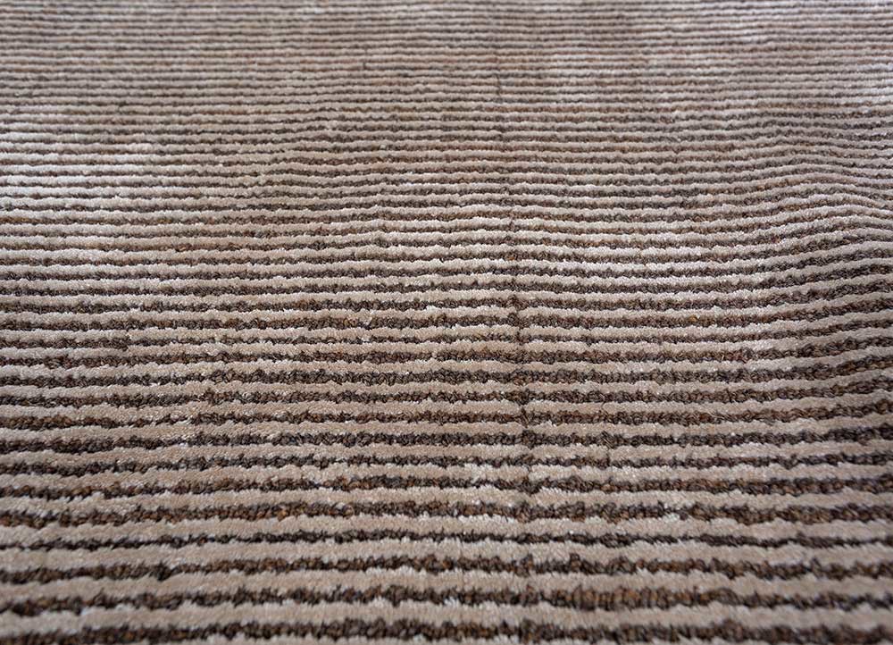 basis ivory wool and viscose hand loom Rug - CloseUp basis ivory wool and viscose hand loom Rug - CloseUp