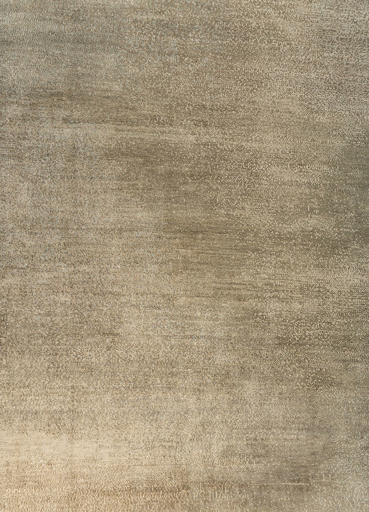 aprezo green wool and silk hand knotted Rug - CloseUp aprezo green wool and silk hand knotted Rug - CloseUp