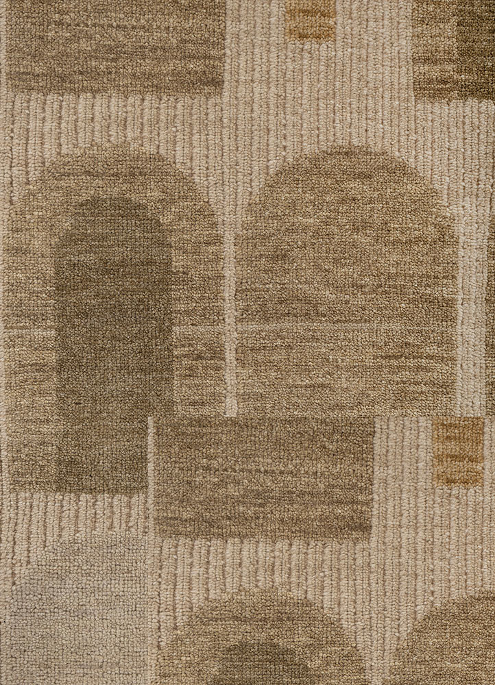 aprezo green wool hand knotted Rug - CloseUp aprezo green wool hand knotted Rug - CloseUp