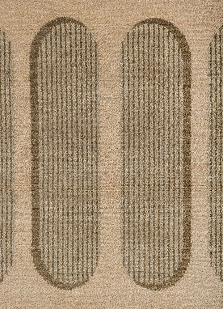 aprezo gold wool hand knotted Rug - CloseUp aprezo gold wool hand knotted Rug - CloseUp