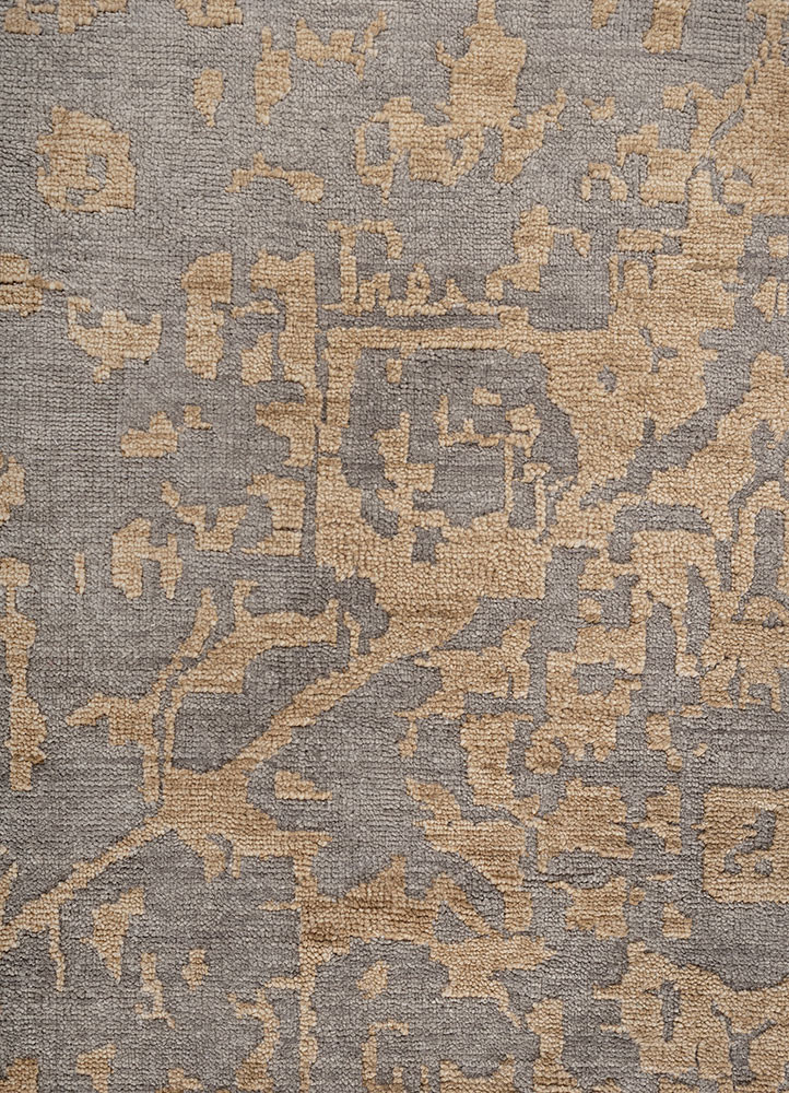 savana grey and black wool hand knotted Rug - CloseUp savana grey and black wool hand knotted Rug - CloseUp