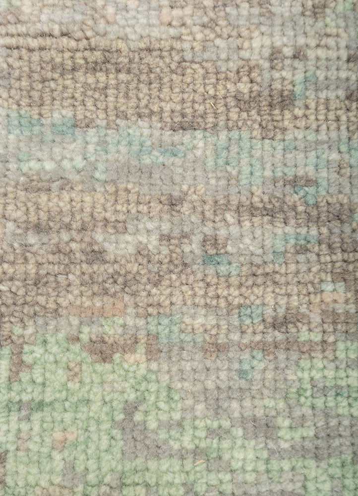 uvenuti grey and black wool hand knotted Rug - CloseUp uvenuti grey and black wool hand knotted Rug - CloseUp