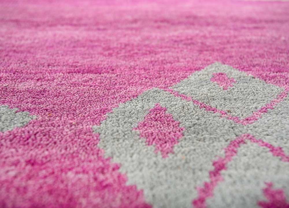 freedom manchaha blue wool and bamboo silk hand knotted Rug - CloseUp freedom manchaha blue wool and bamboo silk hand knotted Rug - CloseUp