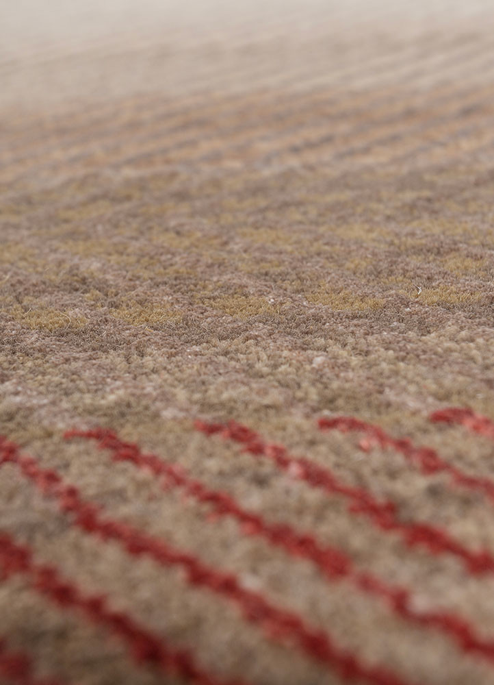 manchaha beige and brown wool and bamboo silk hand knotted Rug - CloseUp manchaha beige and brown wool and bamboo silk hand knotted Rug - CloseUp
