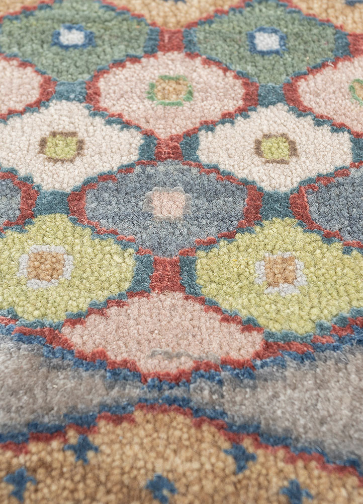 manchaha blue wool and bamboo silk hand knotted Rug - CloseUp manchaha blue wool and bamboo silk hand knotted Rug - CloseUp