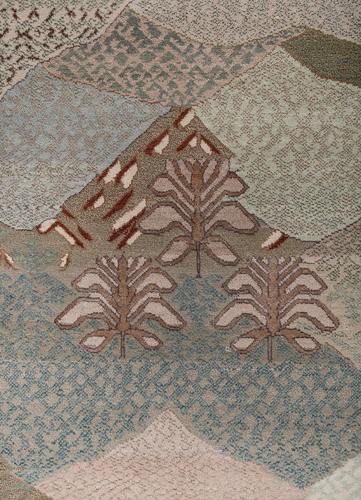 manchaha pink and purple wool and bamboo silk hand knotted Rug - CloseUp manchaha pink and purple wool and bamboo silk hand knotted Rug - CloseUp