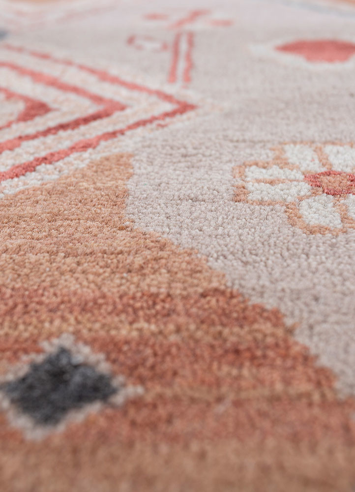 weaver art reserve pink and purple wool and bamboo silk hand knotted Rug - CloseUp weaver art reserve pink and purple wool and bamboo silk hand knotted Rug - CloseUp