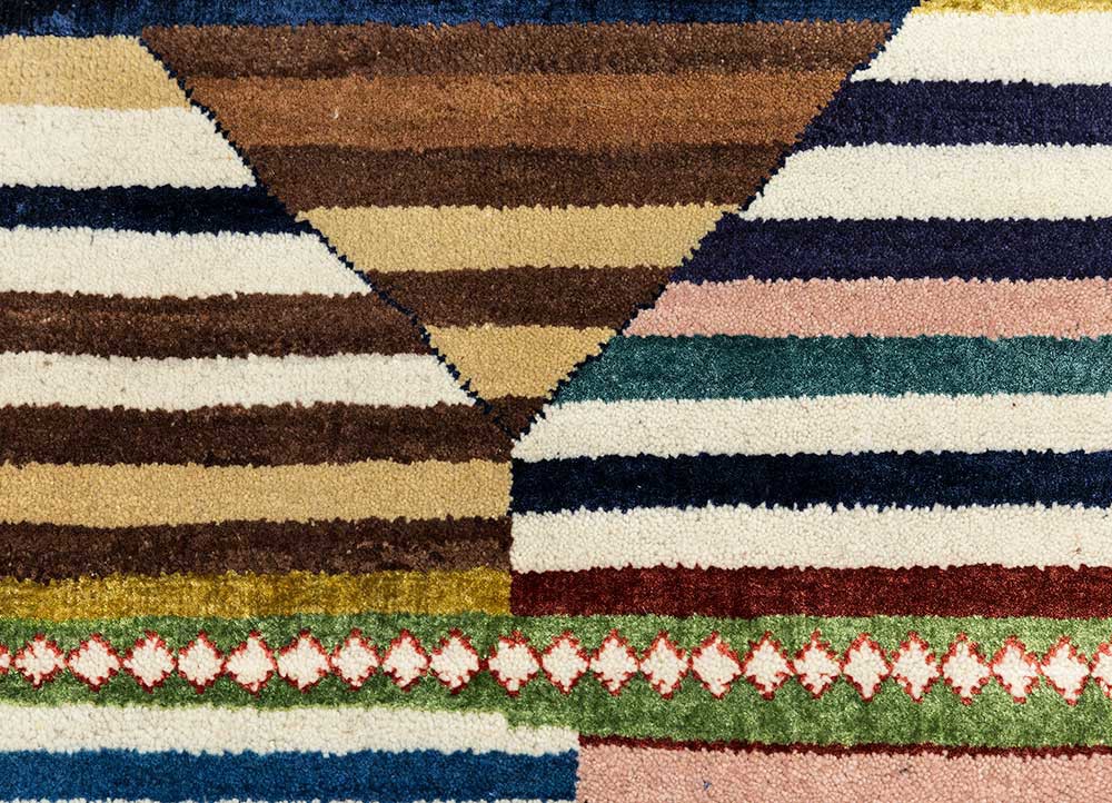 aurora ivory wool hand knotted Rug - CloseUp aurora ivory wool hand knotted Rug - CloseUp