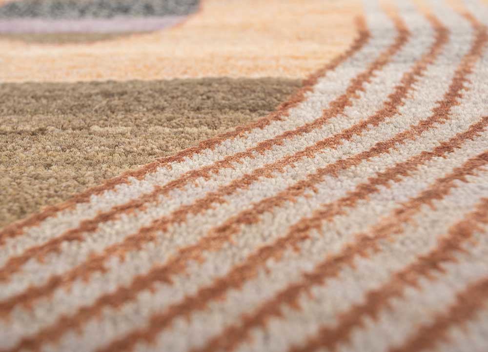 freedom manchaha ivory wool and bamboo silk hand knotted Rug - CloseUp freedom manchaha ivory wool and bamboo silk hand knotted Rug - CloseUp