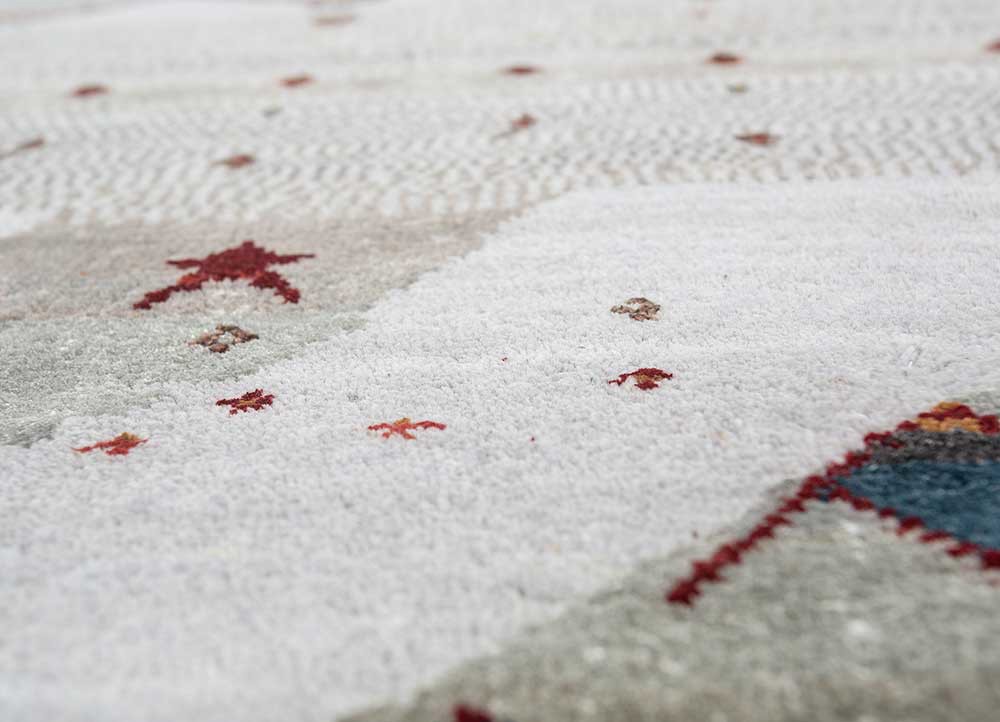 freedom manchaha blue wool and bamboo silk hand knotted Rug - CloseUp freedom manchaha blue wool and bamboo silk hand knotted Rug - CloseUp