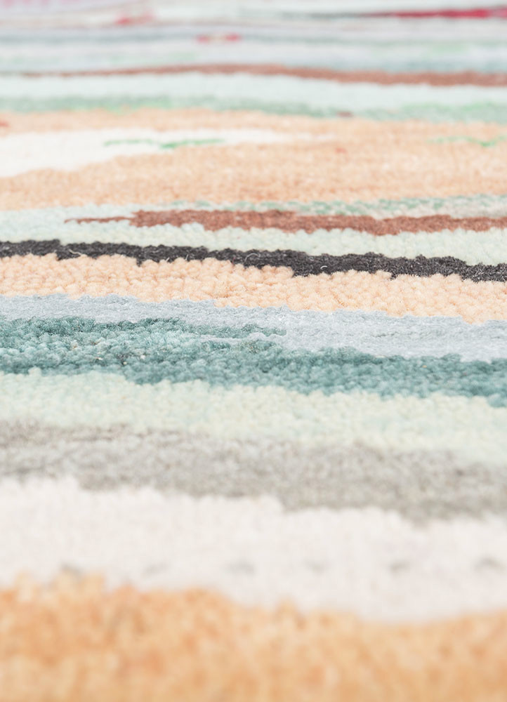 freedom manchaha blue wool and bamboo silk hand knotted Rug - CloseUp freedom manchaha blue wool and bamboo silk hand knotted Rug - CloseUp