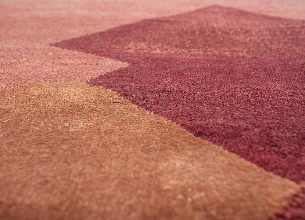 freedom manchaha ivory wool and bamboo silk hand knotted Rug - CloseUp
