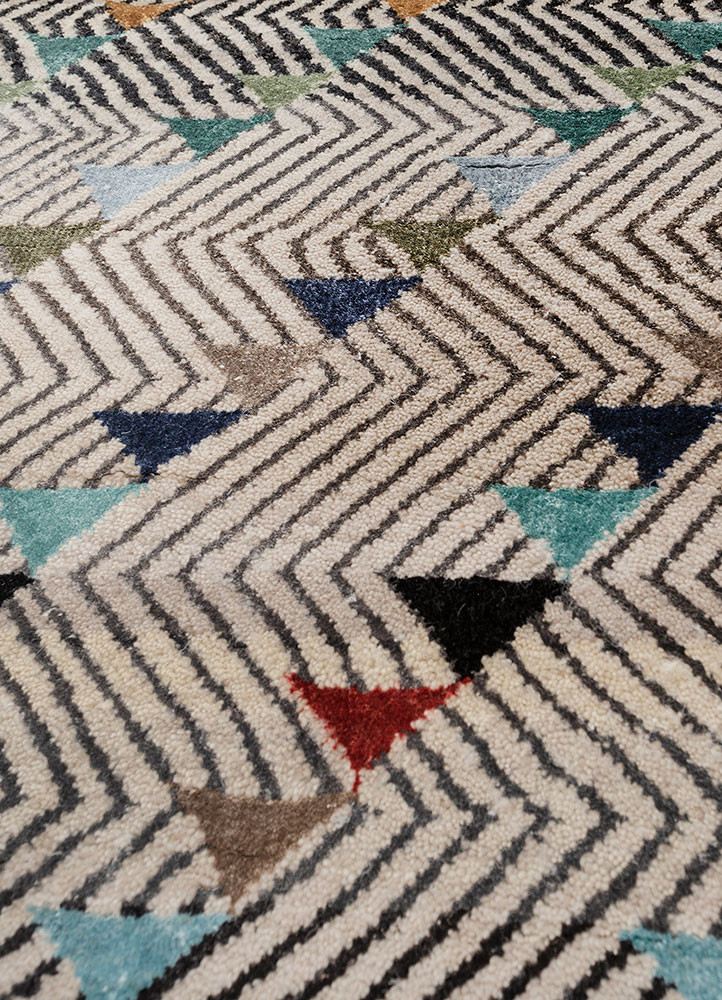 freedom manchaha ivory wool and bamboo silk hand knotted Rug - CloseUp freedom manchaha ivory wool and bamboo silk hand knotted Rug - CloseUp