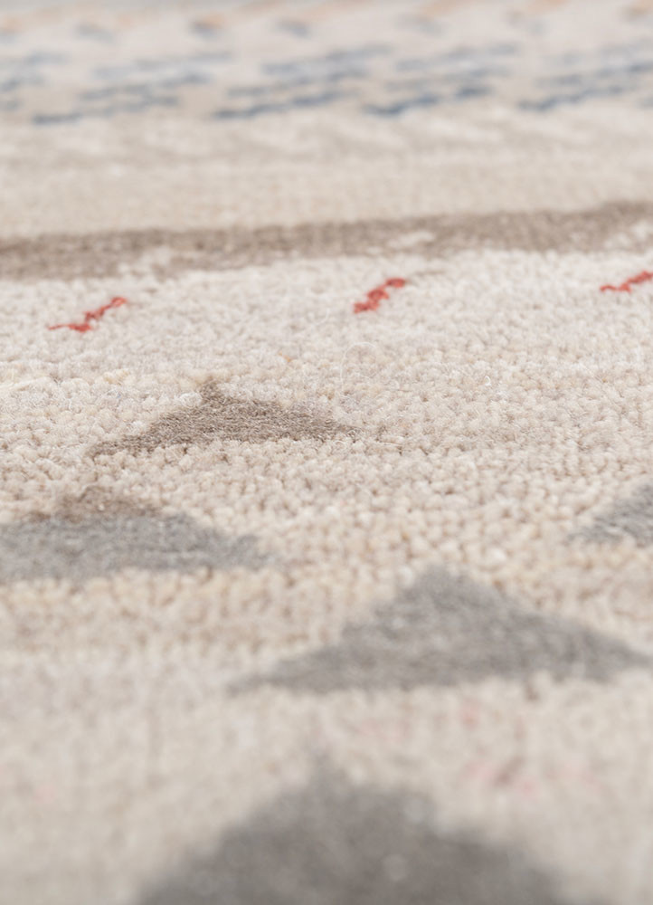 freedom manchaha ivory wool and bamboo silk hand knotted Rug - CloseUp freedom manchaha ivory wool and bamboo silk hand knotted Rug - CloseUp