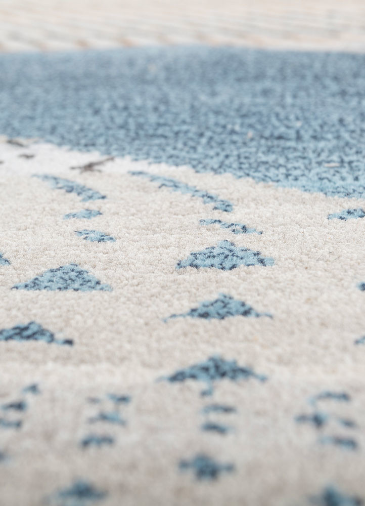 freedom manchaha grey and black wool and bamboo silk hand knotted Rug - CloseUp freedom manchaha grey and black wool and bamboo silk hand knotted Rug - CloseUp