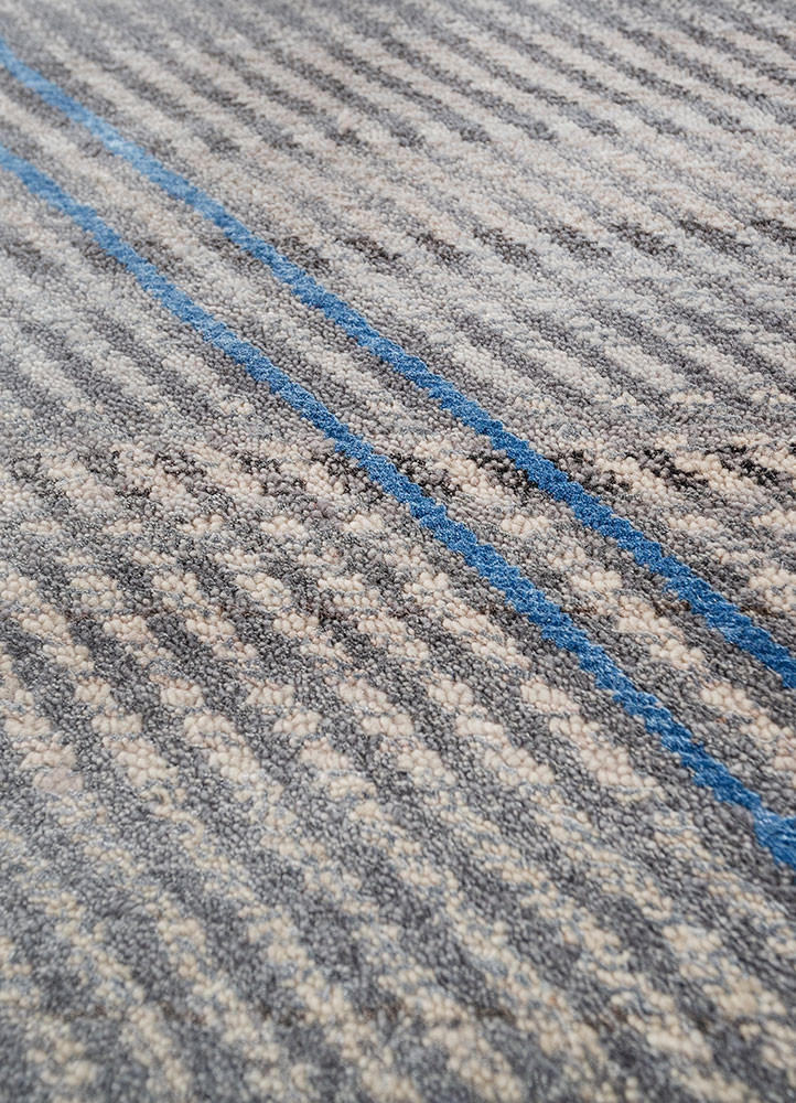 freedom manchaha blue wool and bamboo silk hand knotted Rug - CloseUp freedom manchaha blue wool and bamboo silk hand knotted Rug - CloseUp